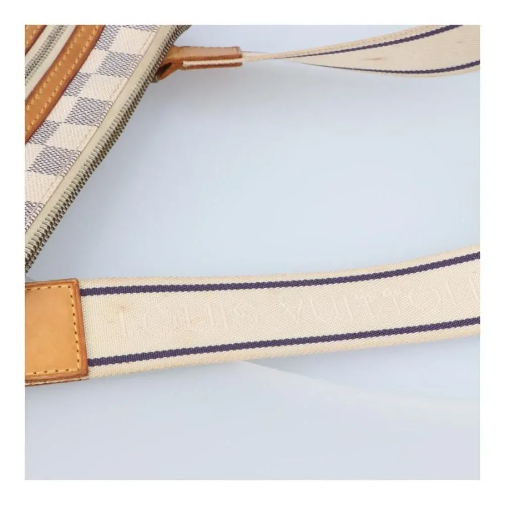 Louis Vuitton Pochette Bosphore Bag Damier Azur White